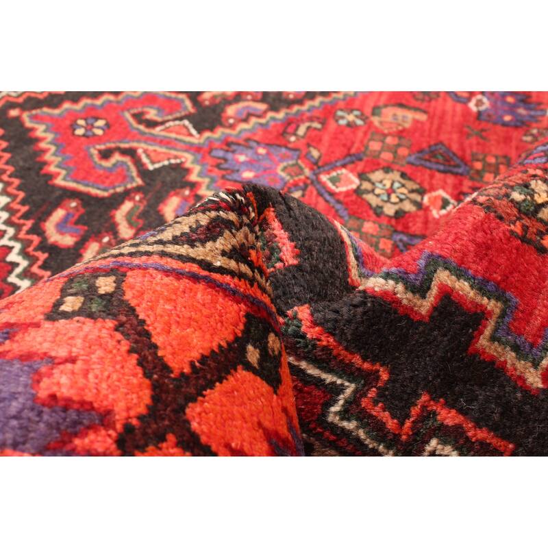 ECARPETGALLERY Hand-knotted Andelz Red Wool Rug - 4'3 x 6'10