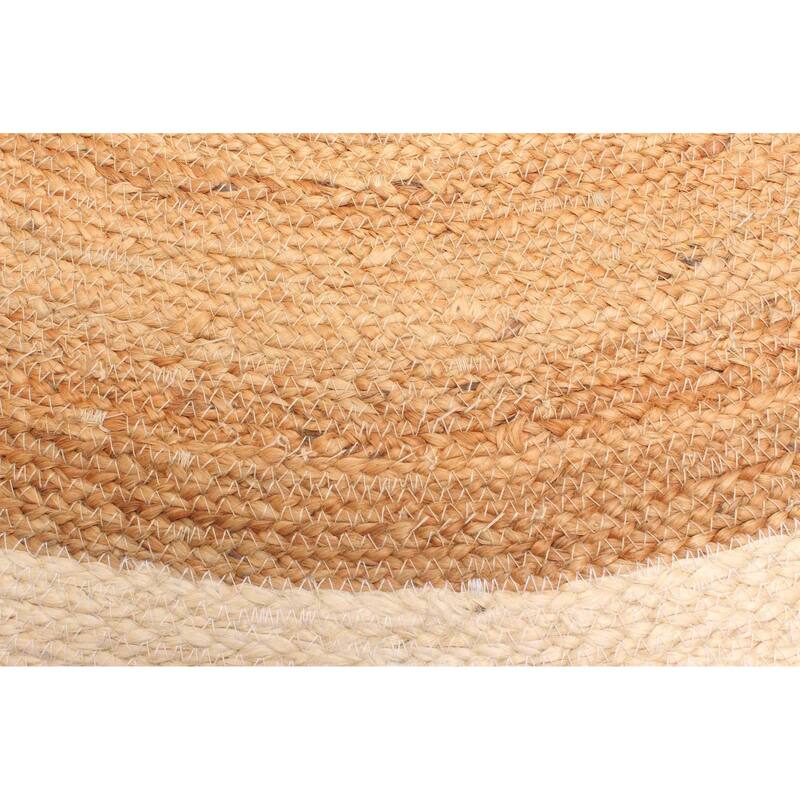 ECARPETGALLERY Braided Weave Palas Denizli Tan Jute Rug - 3'7 x 3'7