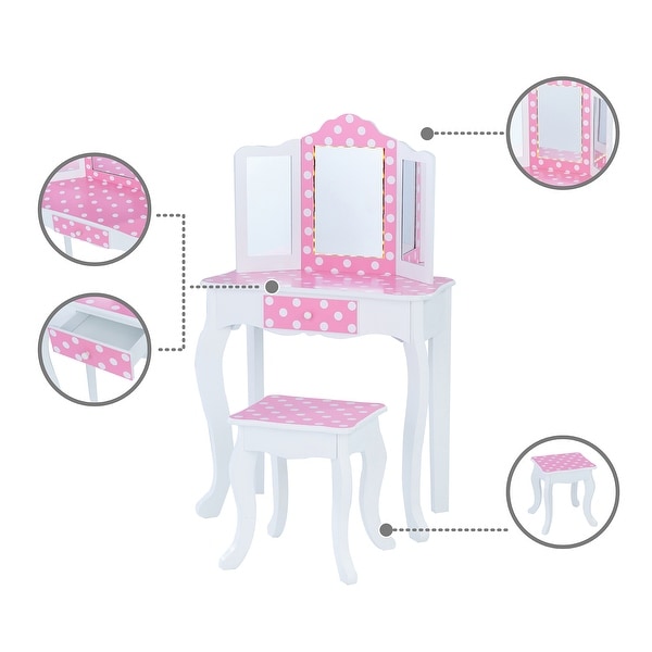 teamson polka dot vanity