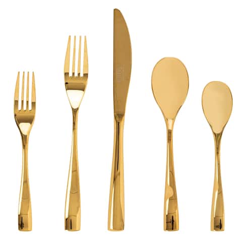 Gibson Home Holland Road 20 Piece Gold Stainless Steel Flatware Set