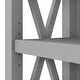 preview thumbnail 55 of 72, Bush Furniture Key West Tall 5 Shelf Bookcase with Adjustable Shelves