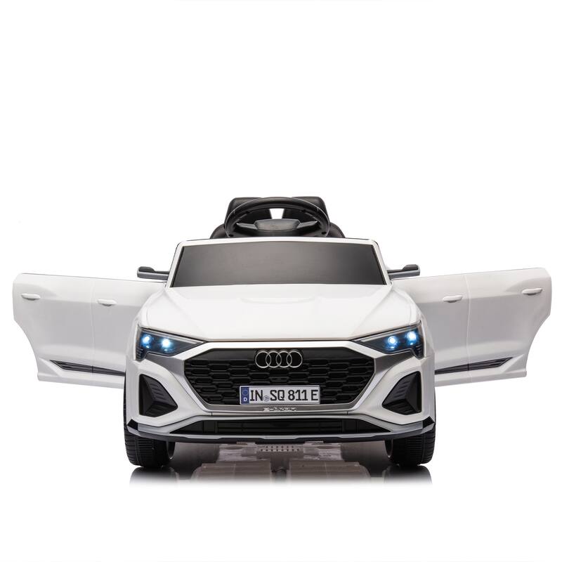 12V Kids Ride On Electric Car W/Parents Remote Control,Licensed Audi Sq8 For Kids,Volume Control,For Kids Aged 3-6.