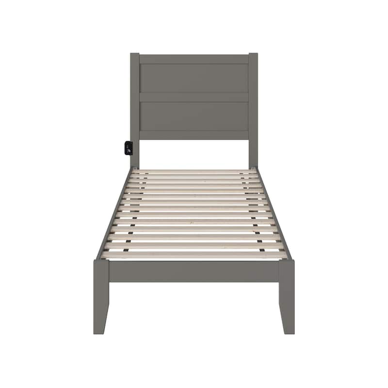 NoHo Twin XL Bed in Grey