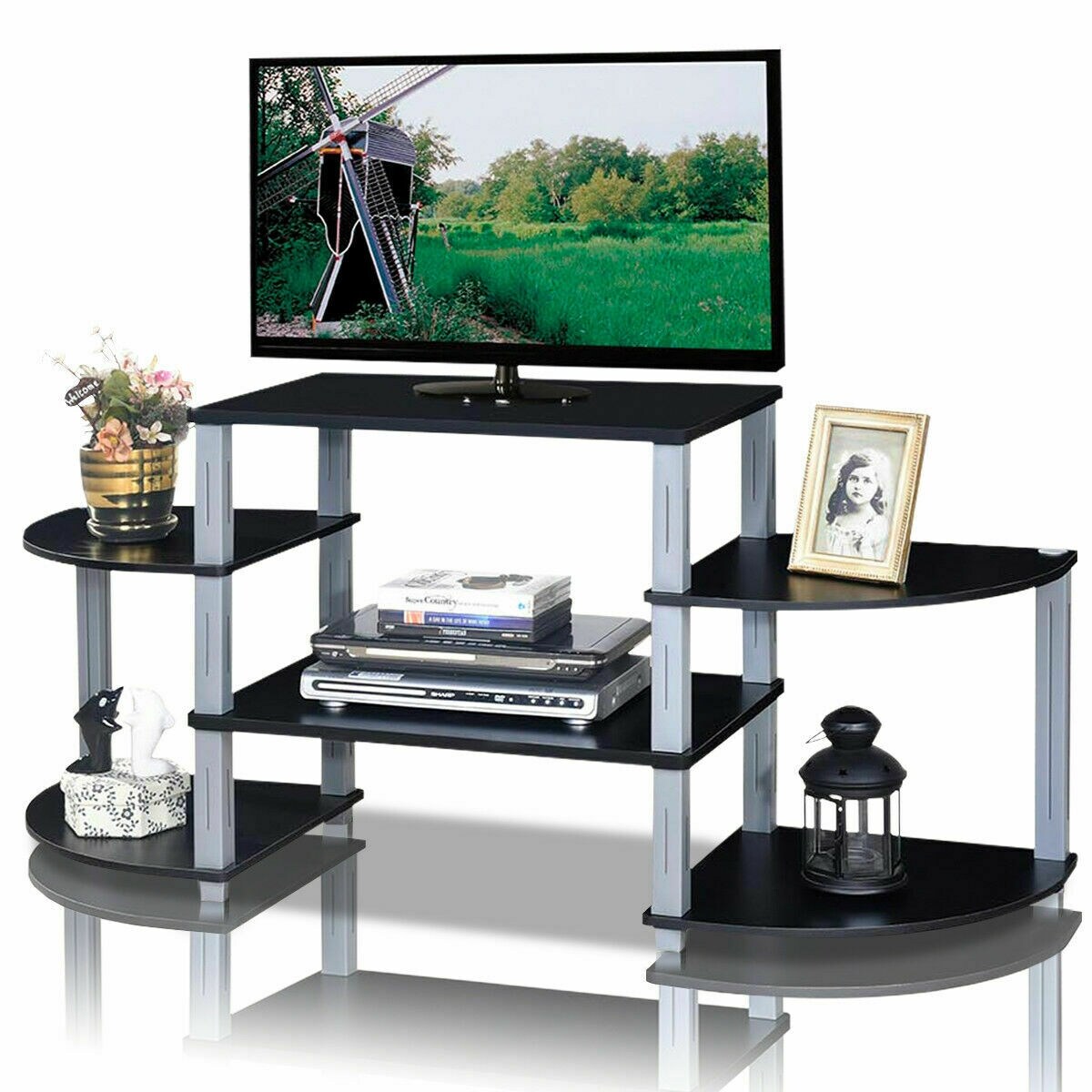 Shop Costway 3 Cube Flat Screen Tv Stand Entertainment Center