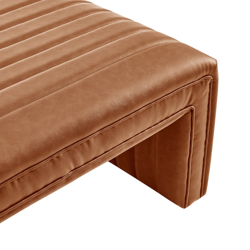 NPD Furniture Atkinson Faux Leather Coffee Table