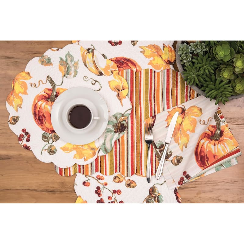 Watercolor Pumpkin Placemat Set of 6