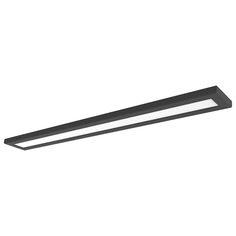 Blink Pro Plus 42W 5.5 in. x 48 in. Surface Mount LED CCT Selectable 90 CRI Black Finish 120/277V Rectangular Shape - Black