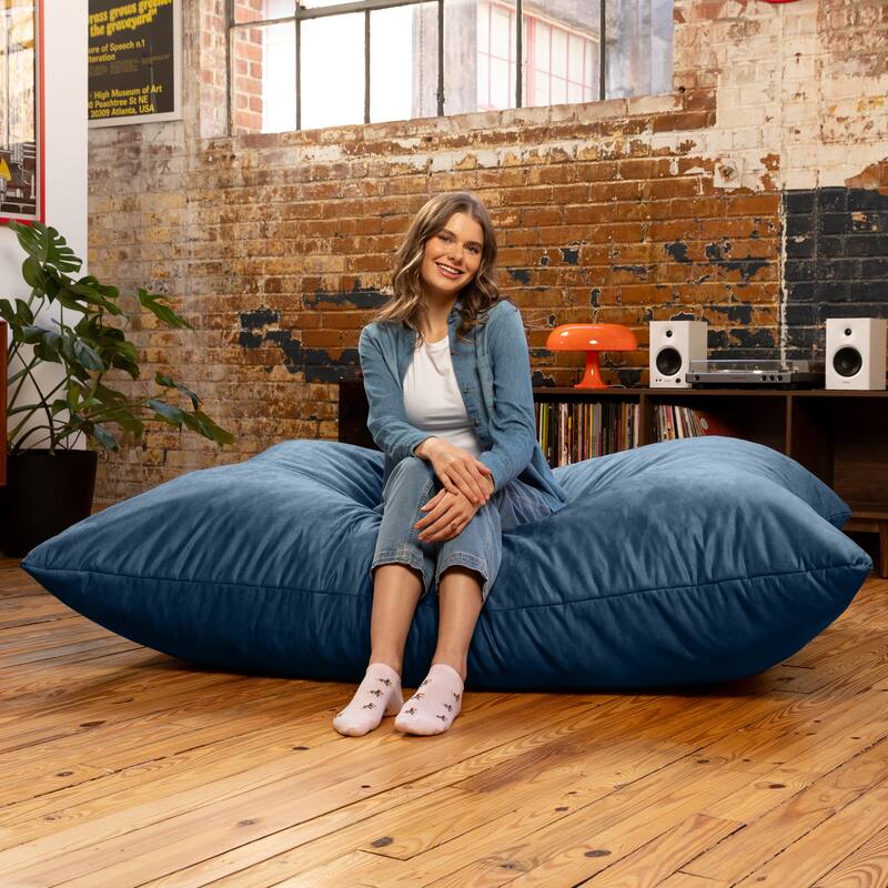 Jaxx 5.5' Huge Bean Bag Floor Pillow and Lounger for Adults - Microsuede