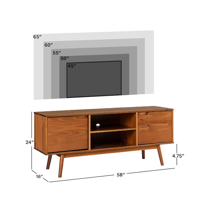 Middlebrook 58-inch Mid-Century Solid Wood TV Stand