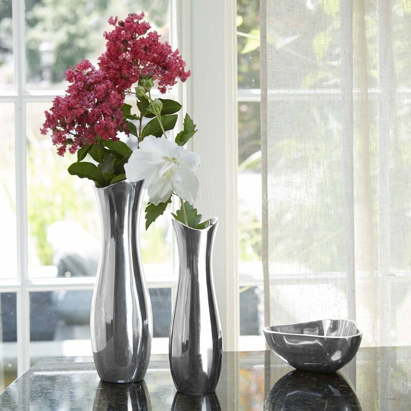 Nambe Alloy Metal Stryker Vase