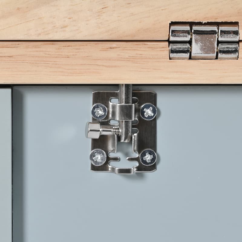 Kitchen Island with Slide-Out Shelf, Towel Rack and Drawer