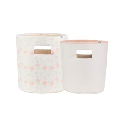 Sealy Baby Soft Storage - Coral and Blossoms (2 Pack)