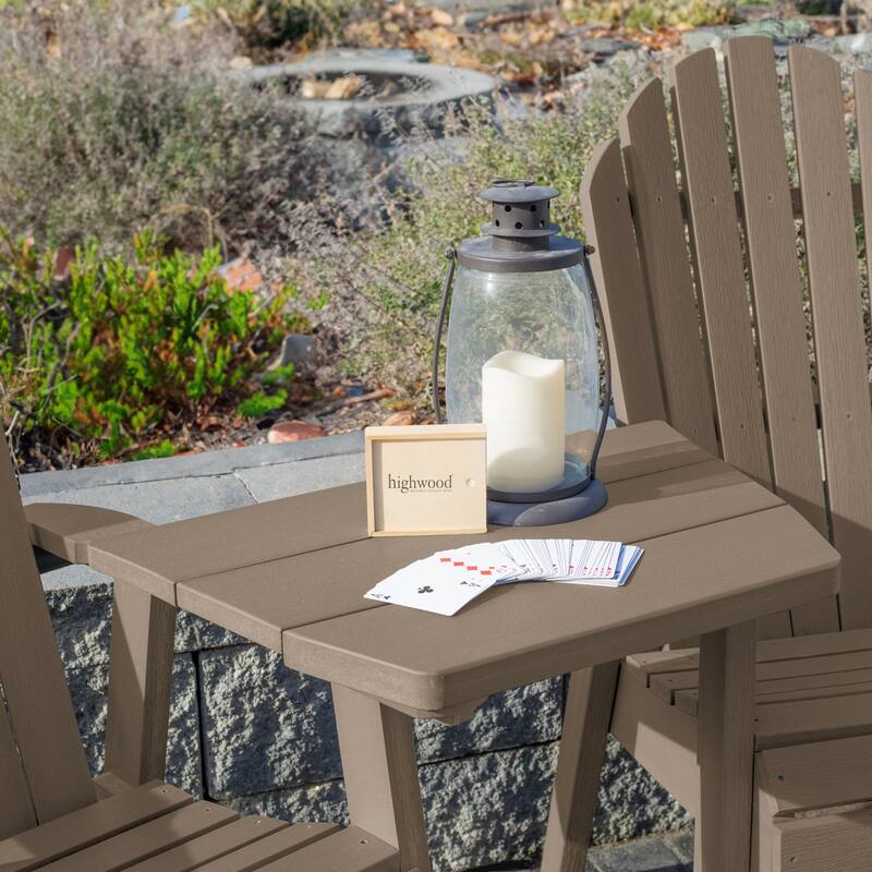 HIGHWOOD Eco-Friendly Adirondack Tete-a-Tete Connecting Table