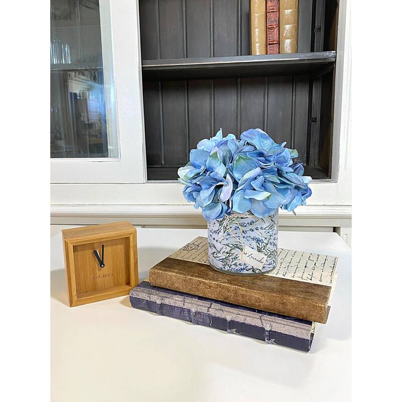 Hydrangea Arrangement in a Glass Vase