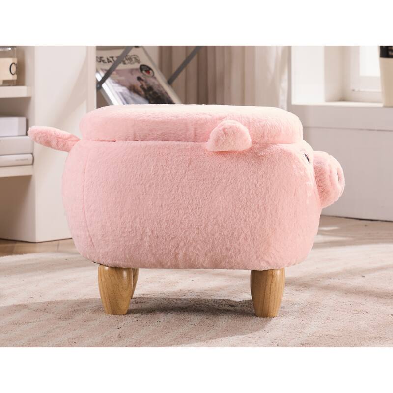 Home 2 Office Animal Kids Pig Storage Ottoman