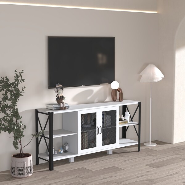 TV Stands for Living Room, Industrial TV Stand, Farmhouse TV Stand