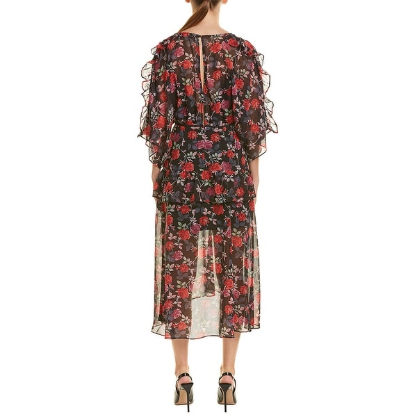 kimono sleeve midi dress