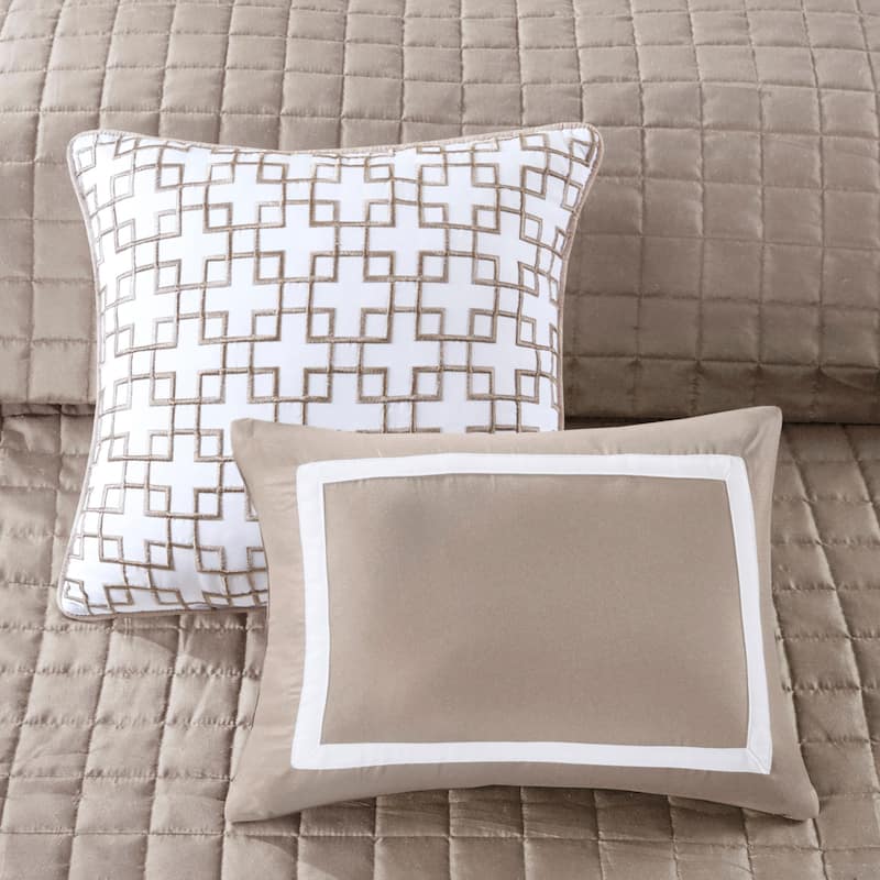 Madison Park Lexington 8 Piece Comforter and Quilt Set Collection