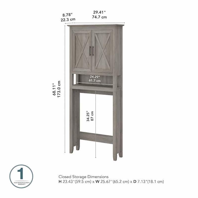Key West Over The Toilet Storage Cabinet by Bush Furniture