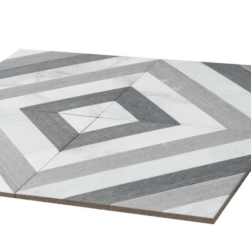 Palace 8x8 Matte Wood Look Porcelain Encaustic Tile - Floor, Wall & Backsplash