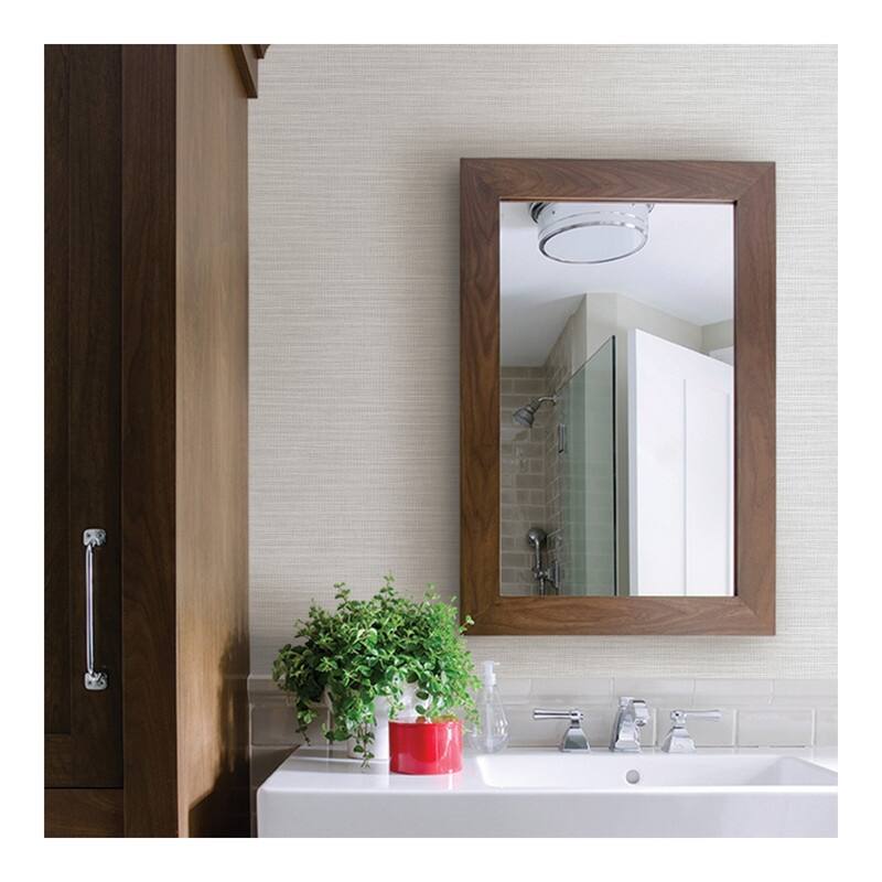 Advantage Zora Off-White Linen Texture Wallpaper - 21 x 396 x 0.025