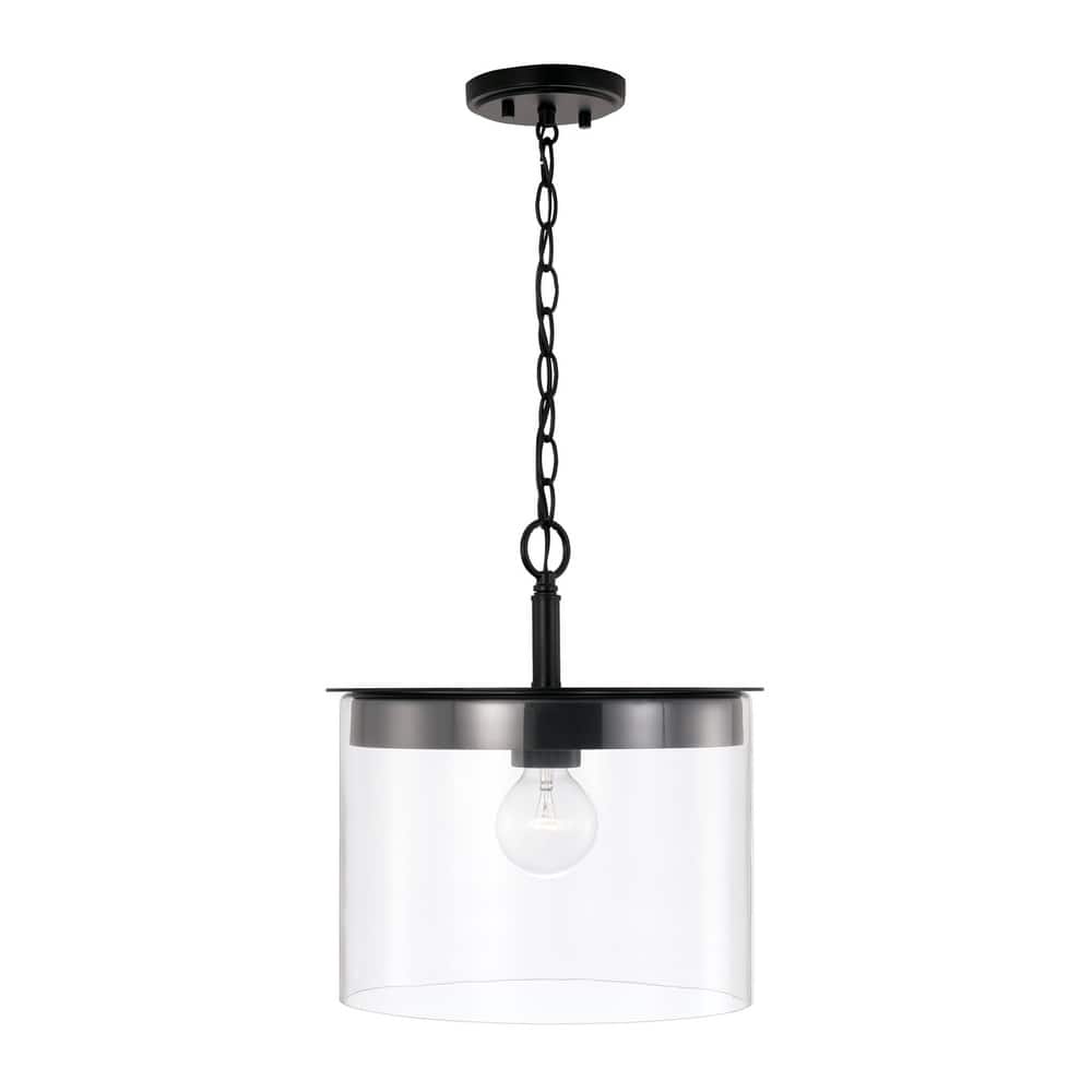 Mason 1-light Convertible Pendant/ Semi-Flush Mount