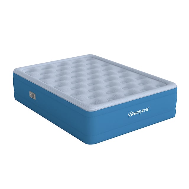 Beautyrest Comfort Plus Air Bed Mattress with Built-in Pump and Plush Cooling Topper