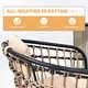 preview thumbnail 6 of 22, 7/9/11-Piece Outdoor Patio Dining Set Aluminum Rectangular Dining Table with Umbrella Hole and PE Rattan Chairs - See Picture