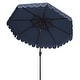 preview thumbnail 8 of 19, SAFAVIEH Outdoor Living Venice 9Ft Round Double Top Crank Umbrella