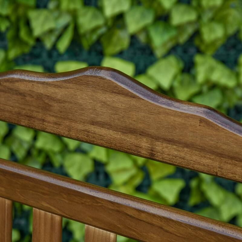 Outsunny Traditional Wooden High-Back Rocking Chair For Porch (Excluding the table)