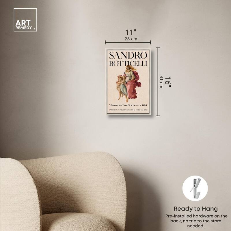 Venus and Her Attendants Canvas by Art Remedy
