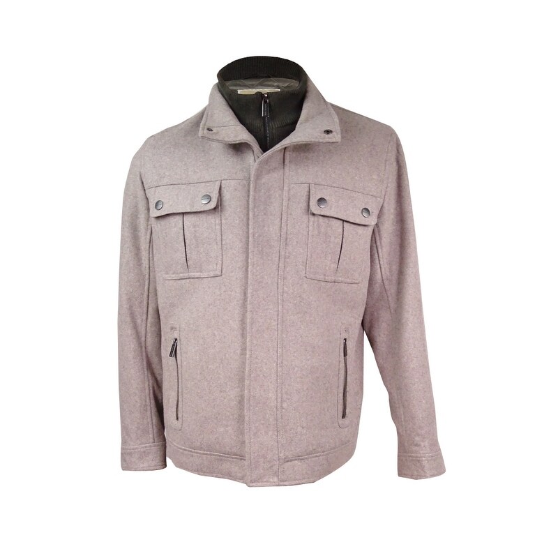 michael kors men's wool blend coat