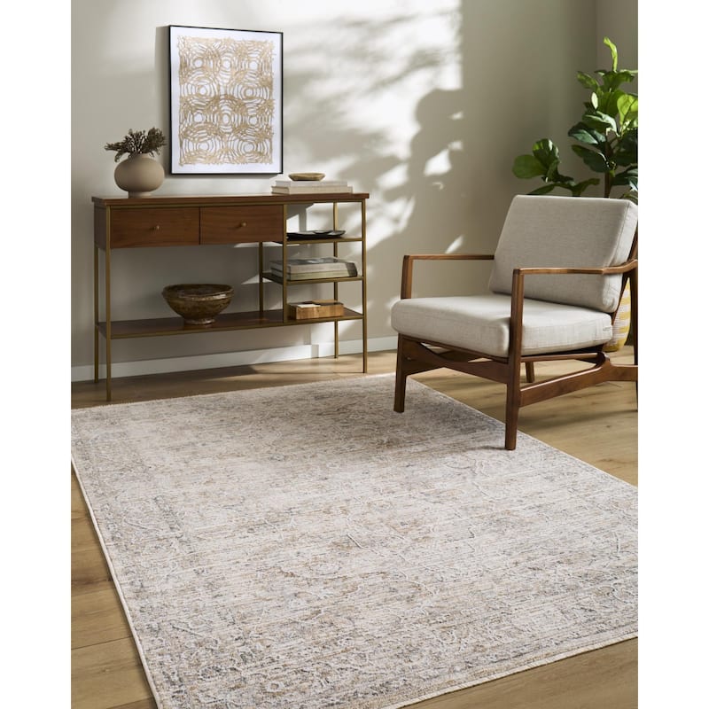 Livabliss Seclusion Traditional Area Rug - Light Beige - 6'7" x 9'6"