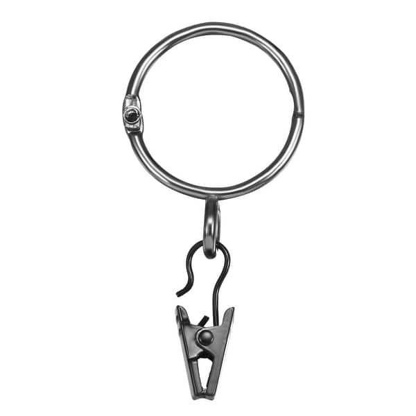 Shop 6 Pack Curtain Clips Rings Drapery Shower Ring W Clips 1 26