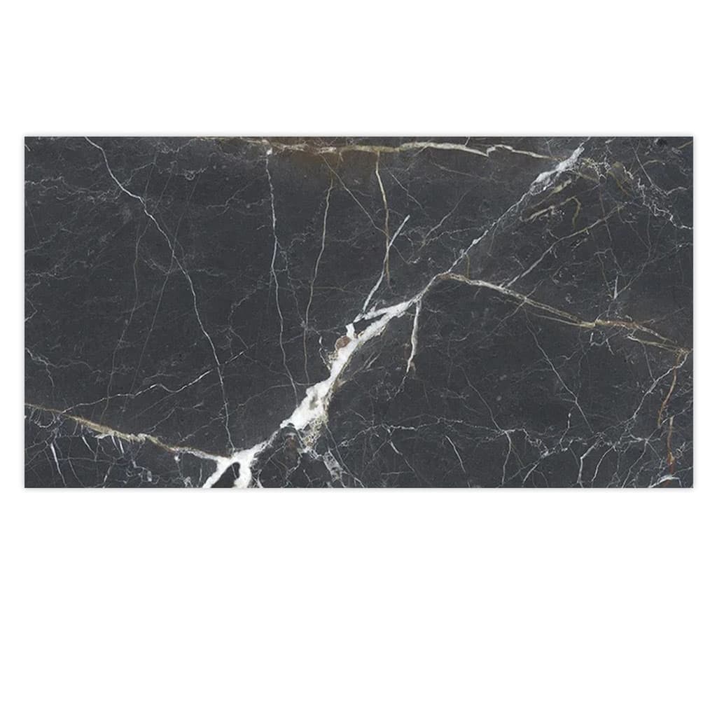 Apollo tile 24" x 48" Splendor Matte Charcoal Black Porcelain Tile (15.5 sq ft/case) - 2 Pack