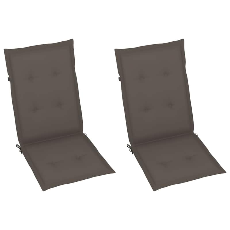 vidaXL Rocking Chair with Cushions Solid Acacia Wood - 22.4" x 39.4" x 46.1"