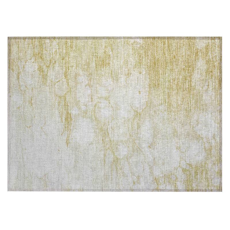 Machine Washable Indoor/ Outdoor Chantille Abstract Modern Rug