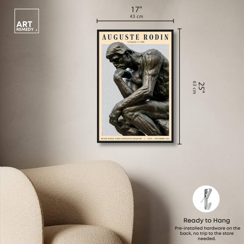 The Thinker Canvas by Art Remedy