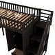 preview thumbnail 33 of 33, Twin size Loft Bed with Bookshelf,Drawers,Desk,and Wardrobe
