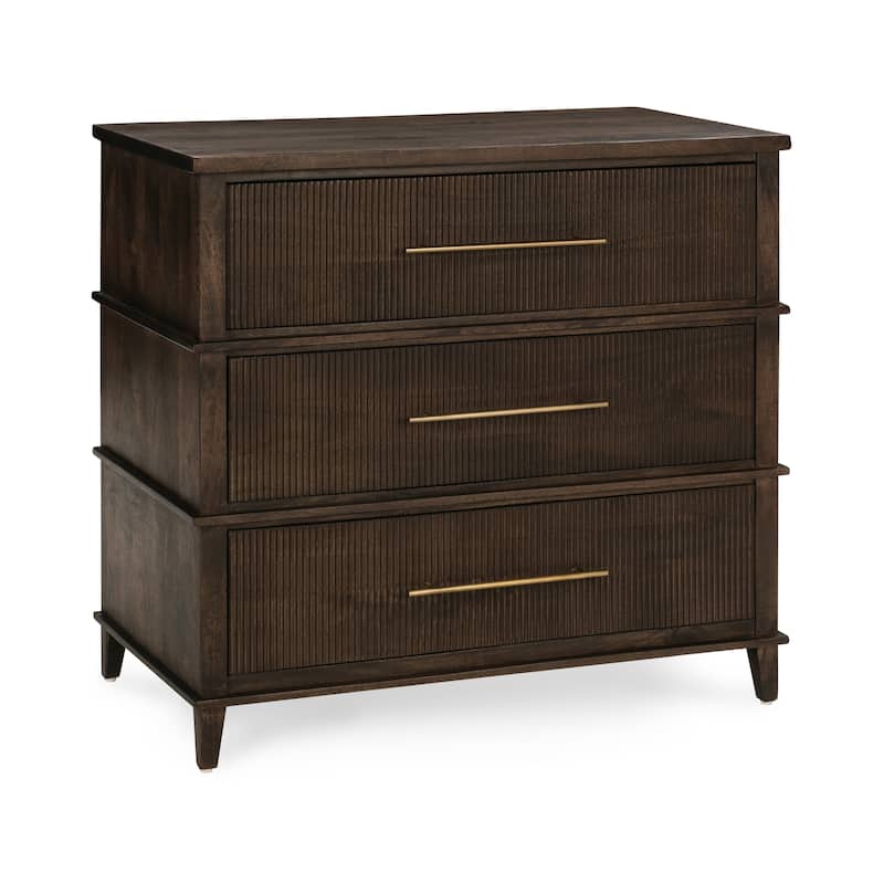 Classic Home Westlake 3-Drawer Mango Wood Chest Cabinet