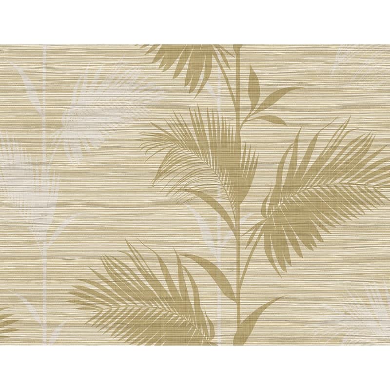 Kenneth James Away On Holiday Beige Palm Wallpaper - 27in x 324in x 0.025in