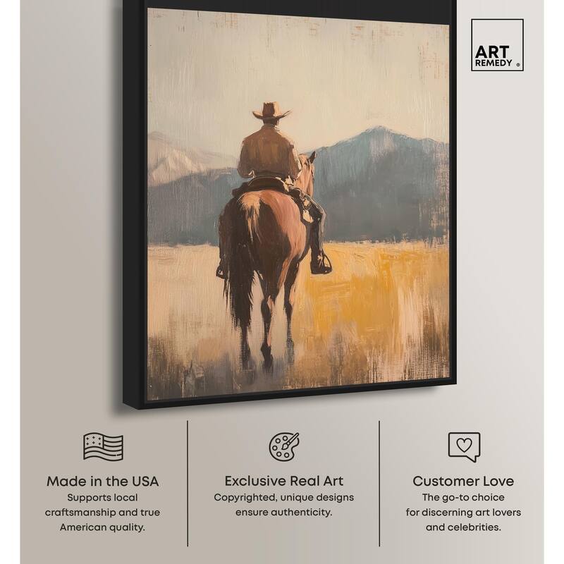 Long Ride Canvas by Art Remedy