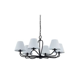 Adrian 6-Light Chandelier, Black