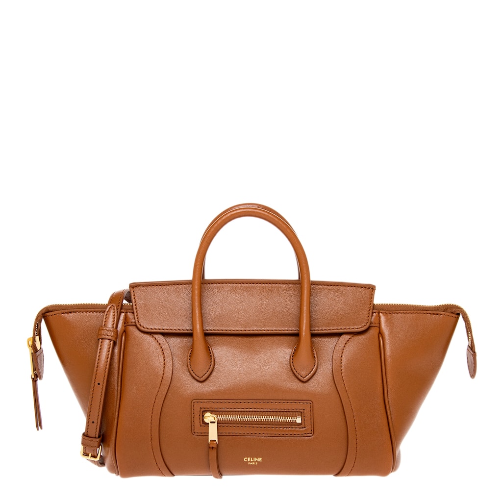 Celine Little Luggage in Supple Shiny Lambskin