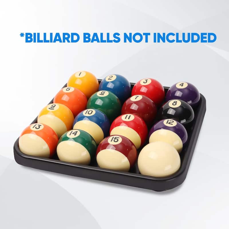 GSE™ Black Plastic Pool Ball Carrying Tray, Billiard Ball Storage Holder/Rack for 2-1/4" Pool Balls