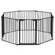 preview thumbnail 3 of 3, 200" Adjustable Baby Child Safety Gate 8 Panel Play Yard Metal Doorways - N/A