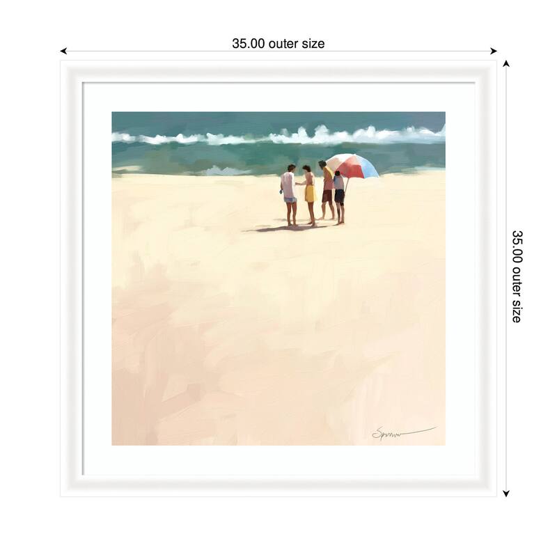 Kate and Laurel afternoon meet up by Mary Sparrow Framed Wall Art Print