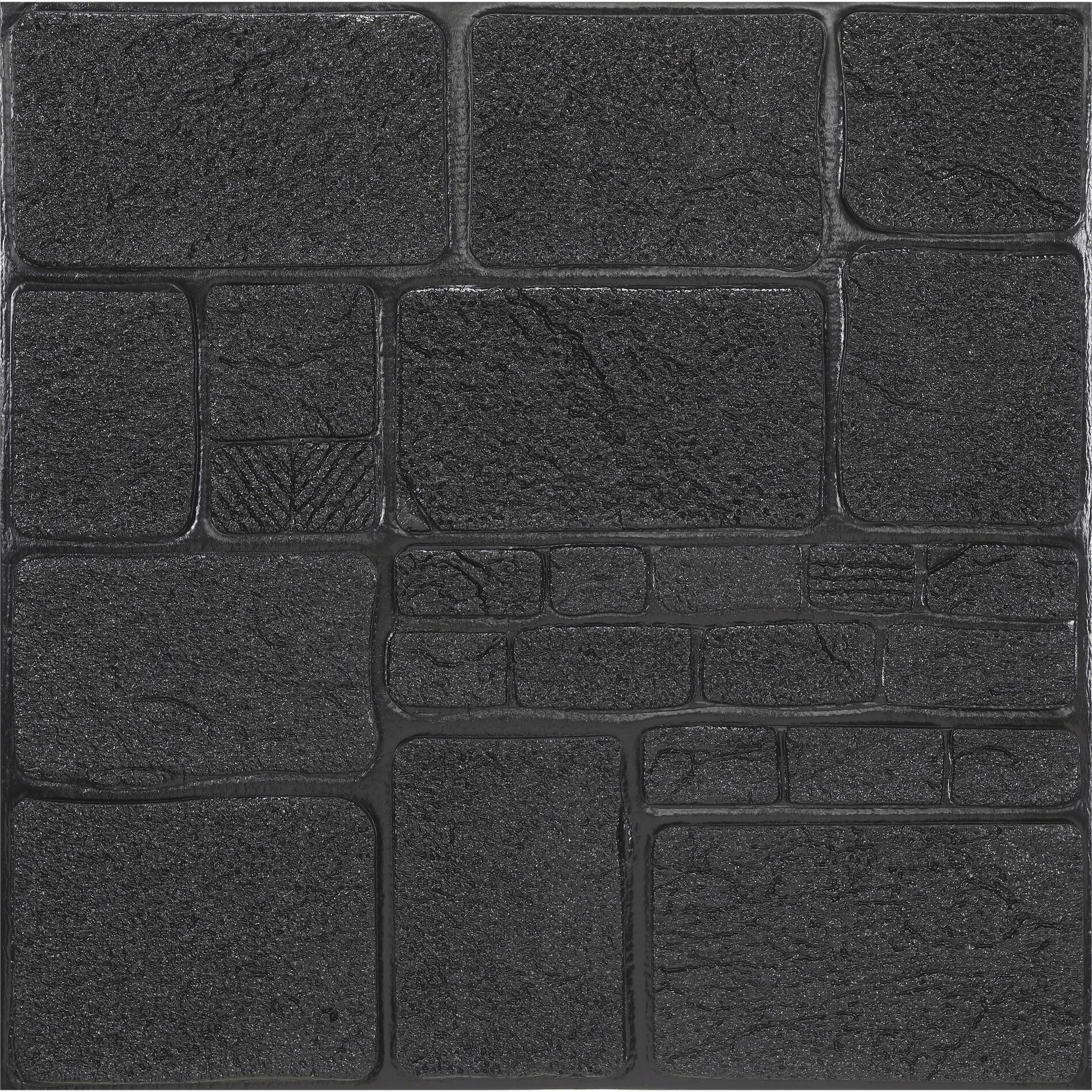 Dundee Deco Charcoal Bricks, Stones PE Foam 3D Wall Panels, Decorative