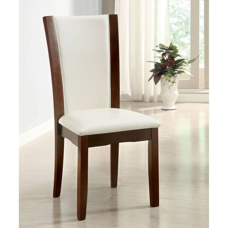 Bind Contemporary Solid Wood Open-Shelf 7-Piece Dining Table Set by Furniture of America