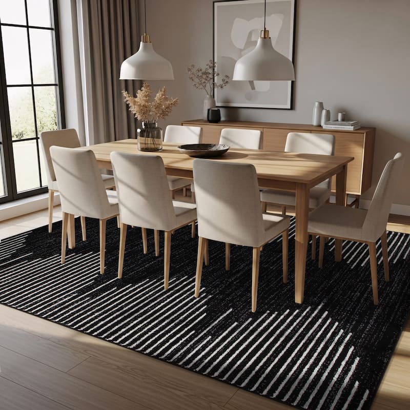 Bohemian Stripe Area Rug